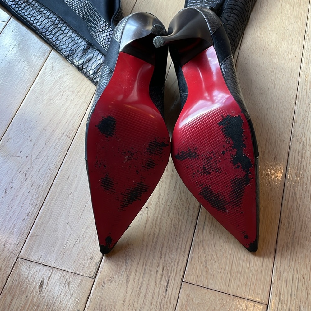 Carlos by Carlos Santana Elegant Black Knee-High Boots - Picture 6 of 10